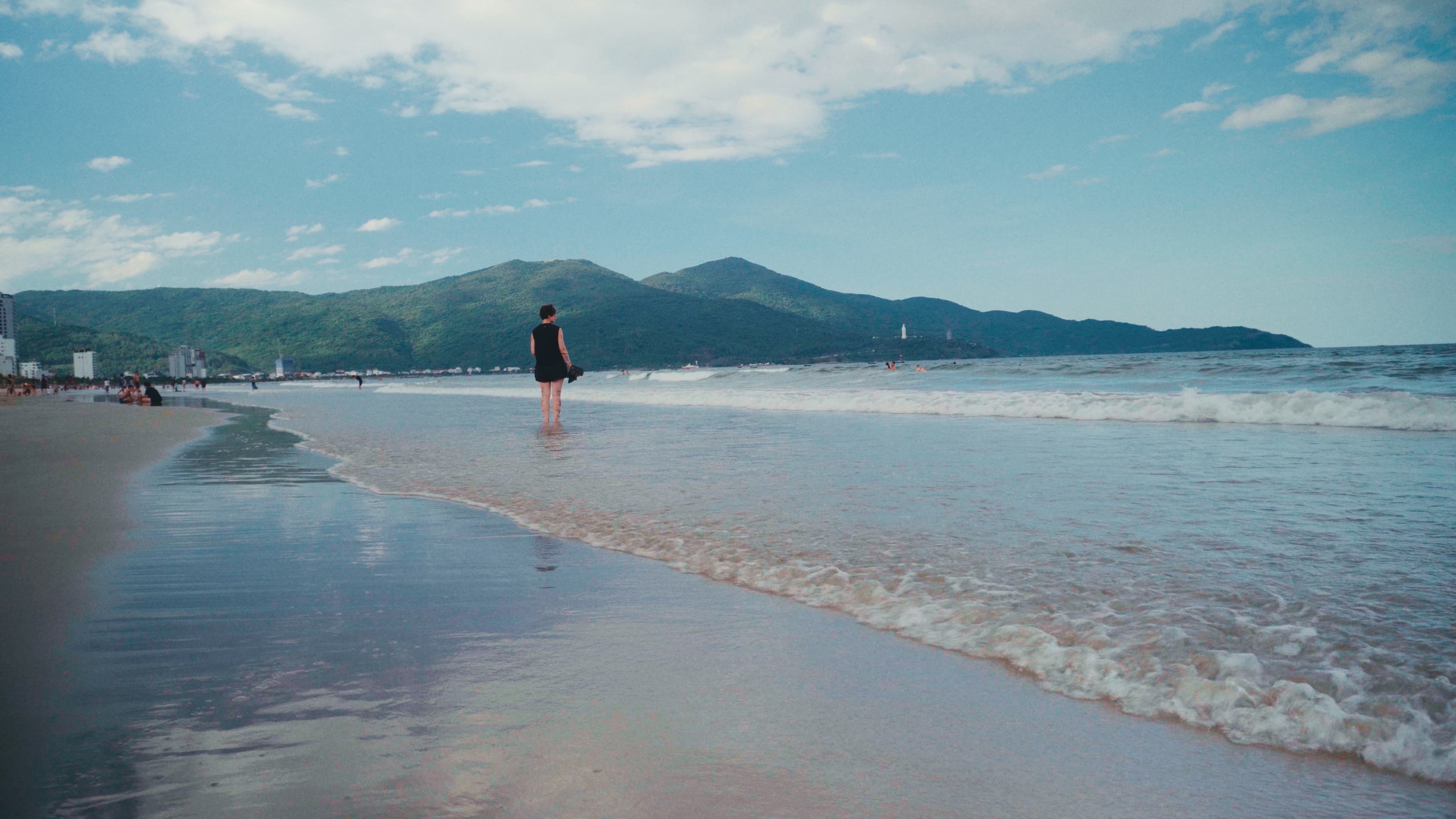 Da Nang beach at dusk, a frame from a studio short